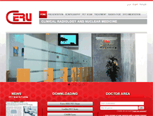 Tablet Screenshot of ceru-medecinenucleaire.com